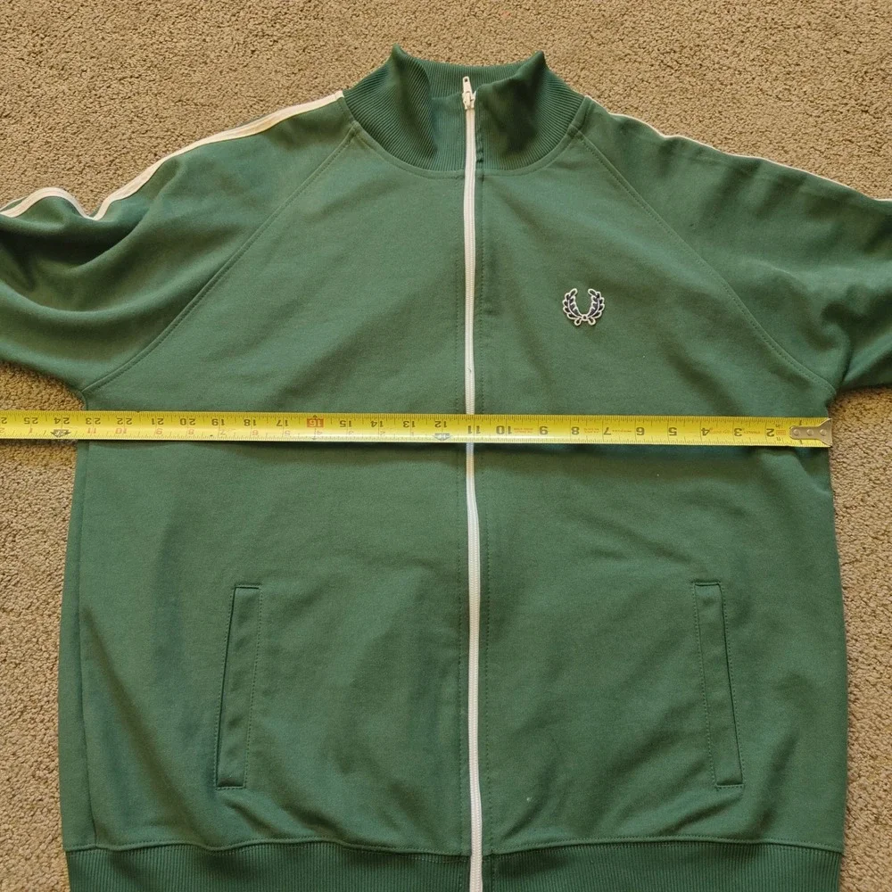 VTG Fred Perry Sportswear Track‎ Jacket Mens XL Green Full Zip Portugal